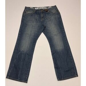 Raw Diamond Baggy Wide Leg Jeans Mens 40 Blue Denim Skater Y2K‎ Streetwear